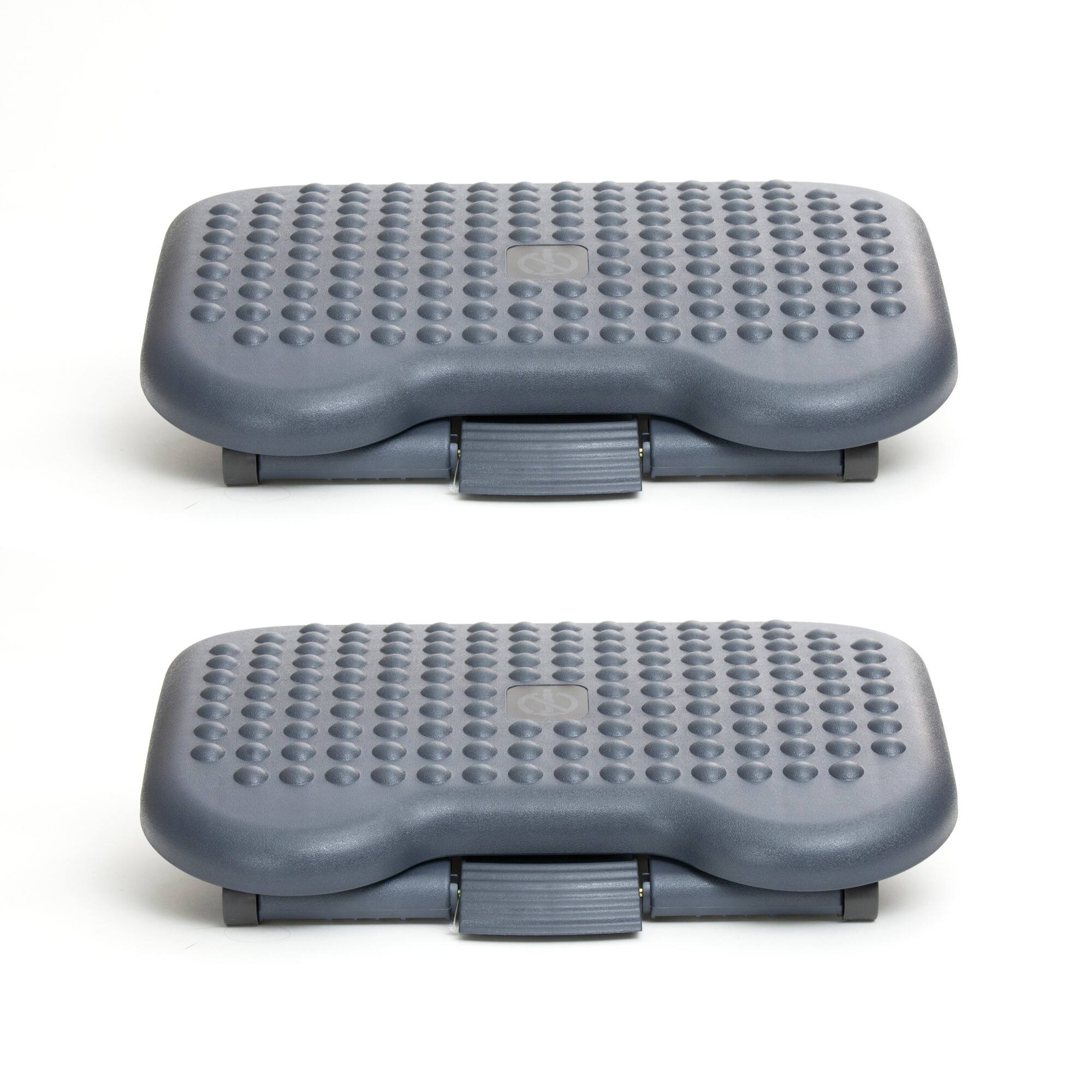 Mind Reader Black Adjustable Ergonomic Foot Rest, 2ct.